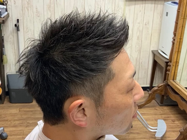 行徳 美容室 美容院 Flip Side メンズカット ジェットモヒカン 刈り上げショートスタイル 640x480 市川市ホットホット